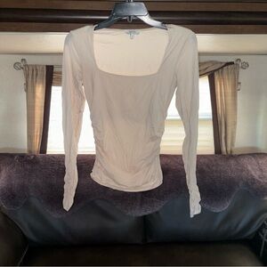 REISS Cream Long Sleeve Shirt